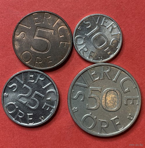 Швеция 4 монеты