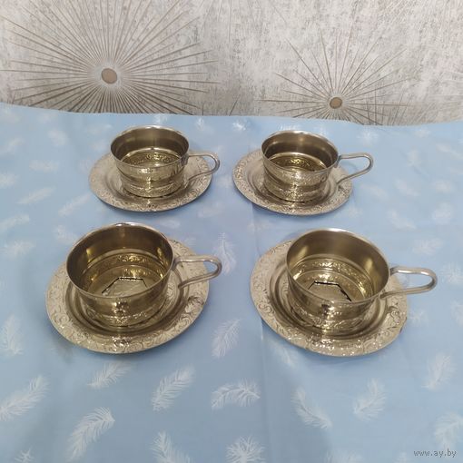 Подстаканники с блюдцем СССР