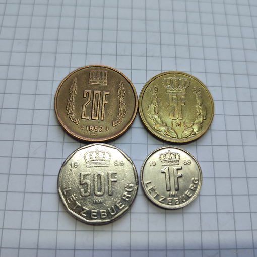 Набор монет Люксембурга.