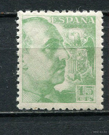 Испания (Испанское государство) - 1939/1953 - Генерал Франко 15С - [Mi.843A] - 1 марка. MLH.  (Лот 35Gg)-T2P27