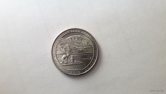 Серия "Прекрасная Америка" (Колорадо). 25 центов 2014 г. США. Внимательно читайте объявление.