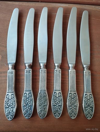 Ножи столовые Мельхиоровые. РМЗ, СССР