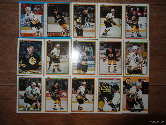 Хоккейные карточки.НХЛ. Boston Bruins-185 карт