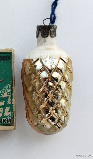 Ёлочная игрушка. Шишка. Е-40.