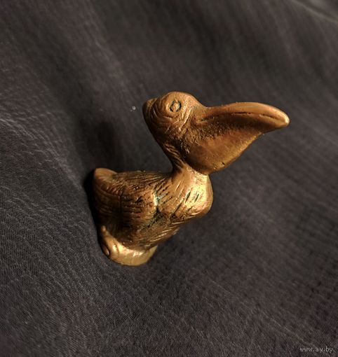 Фигурка, статуэтка Пеликан латунь