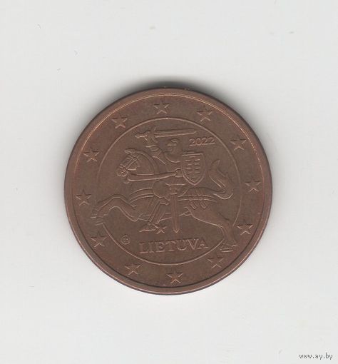 5 евроцентов Литва 2022 Лот 7665