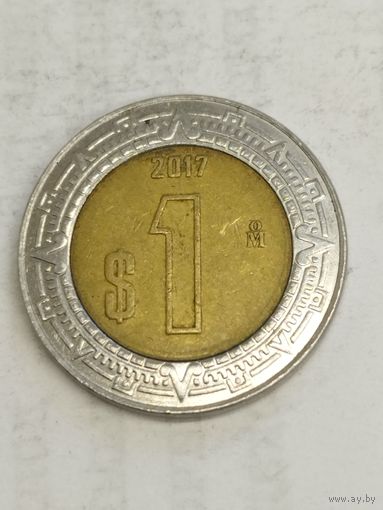 Мексика 1 песо 2017