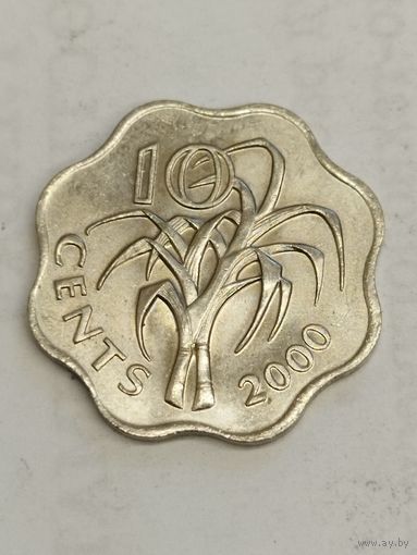 Свазиленд 10 центов 2000