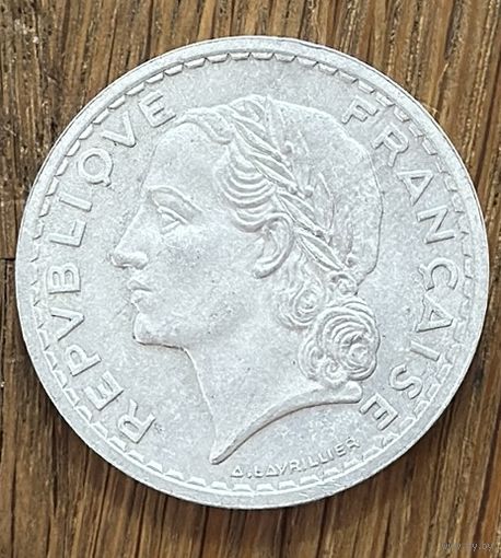 5 Франков Франция 1947г.