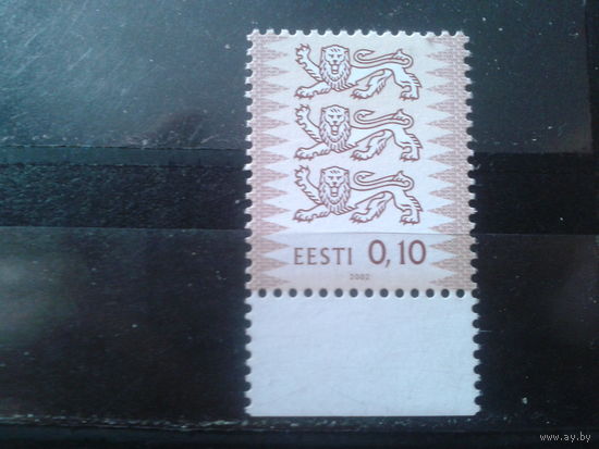 Эстония 2002 Стандарт, герб** 0,10