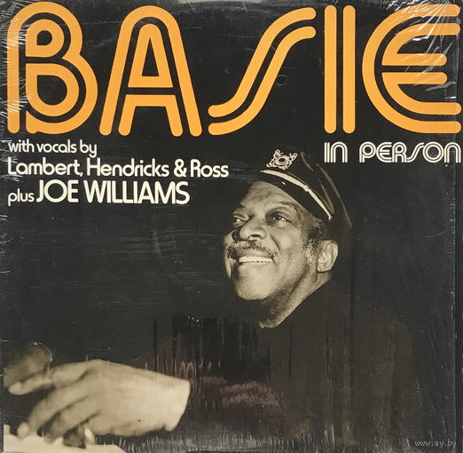Count Basie With Vocals By Lambert, Hendricks & Ross Plus Joe Williams, Basie Live In Person, LP 1979