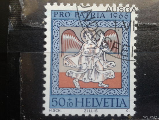 Швейцария, 1966, Фреска ангел, концевая