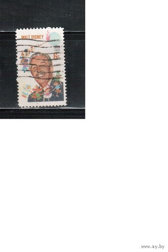 США-1968, (Мих.963) , гаш. , Личности, Дисней, Мультфильмы