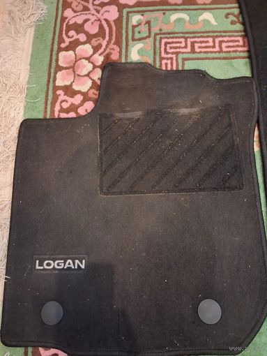 Коврики автомобильные текстильные, фирменные Рено Логан