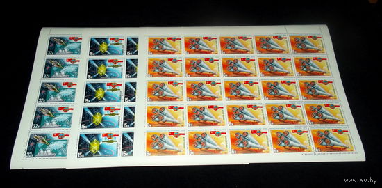 СССР.КОСМОС.РАСПРОДАЖА !!!1978, июль. Полет в космос второго международного экипажа (СССР-ПНР).ПОЛНАЯ ЧИСТАЯ СЕРИЯ В ЛИСТАХ.