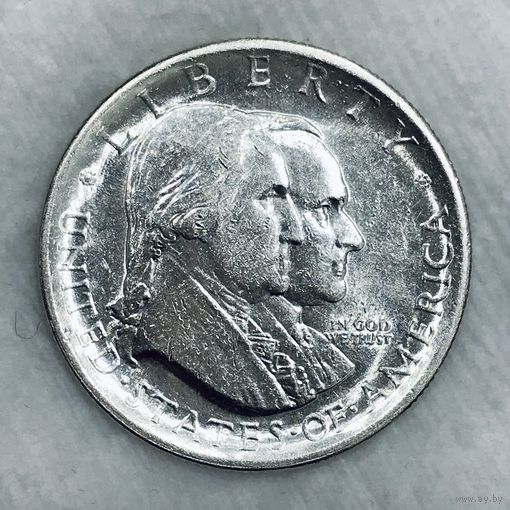 С рубля без мц! 50 Центов 1926 США - Колокол - Серебро! Штемпельный блеск!
