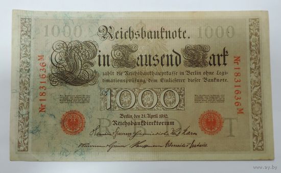 1000 марок 1910 г. Германия