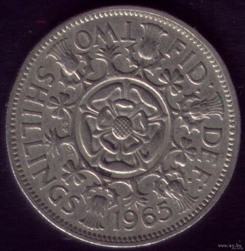 2 шиллинга 1965 год Великобритания