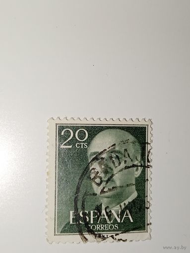 Испания  1955 Франсиско Франко, испанский генерал и диктатор.