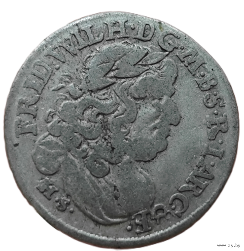 Бранденбург-Пруссия 6 грошей, 1684 года. Фридрих Вильгельм I