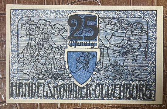 Нотгельд 25 пфенниг 1918 год. Ольденбург,. Веймарская республика