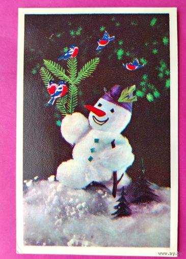 С новым годом! Чистая. 1975 года. Дергилев. 2606.
