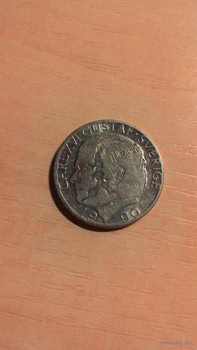 Швеция, 1 крона 1990.
