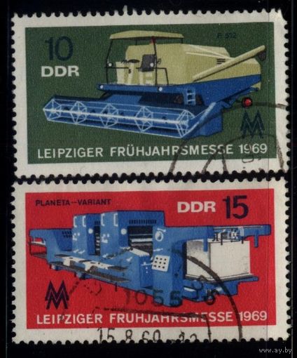ГЕРМАНИЯ, ГДР - 1969 [Mi. 1448-1449] Гашеная (DDR03)