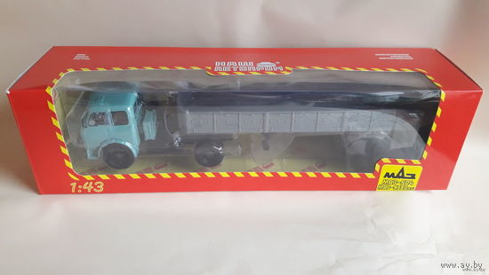 МАЗ-504+п/п МАЗ-9380 (86) НАП 1:43. Обмен возможен. Наш автопром