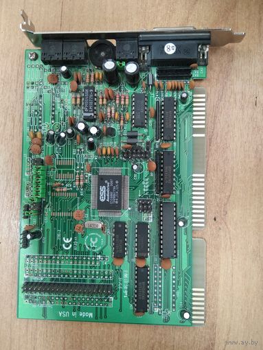 Аудиокарта ISA ESS AudioDrive ES1688F, Made in USA, 1997 год