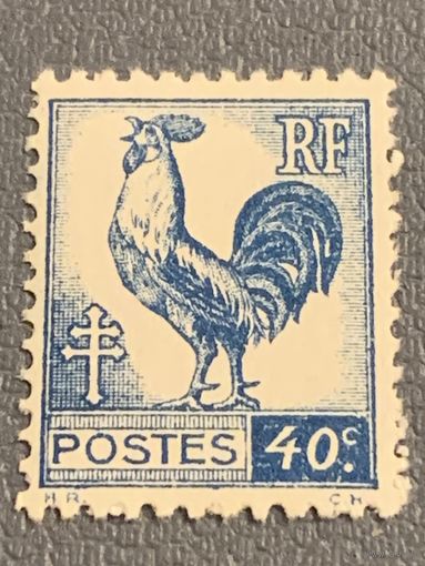 Франция 1944. Галльский петух. Герб. Стандарт