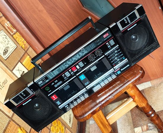 Panasonic RX-CW31L. Made in Japan. Двухкассетный магнитофон. Магнитола с радио. Бумбокс геттобластер