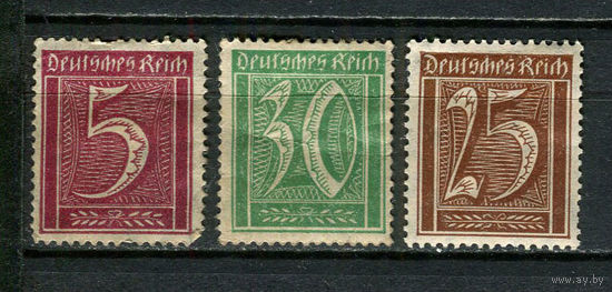 Рейх (Веймарская республика) - 1921 - Цифры - 3 марки. MH.  (Лот 24JJ)-TG2P36