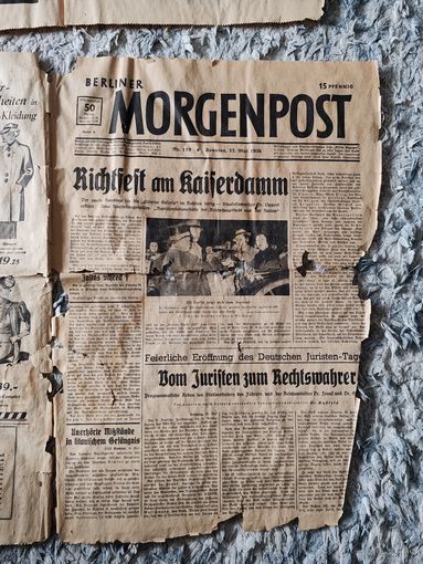 Газета Morgenpost 17 mai 1936 Берлин, Германия