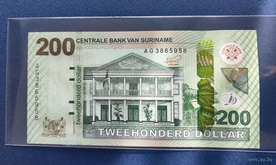 Суринам, 200 долларов 2024 г., P-W166A, UNC