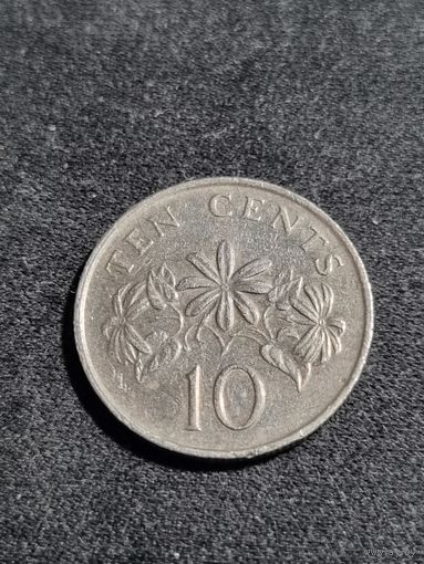 Сингапур 10 центов 1989