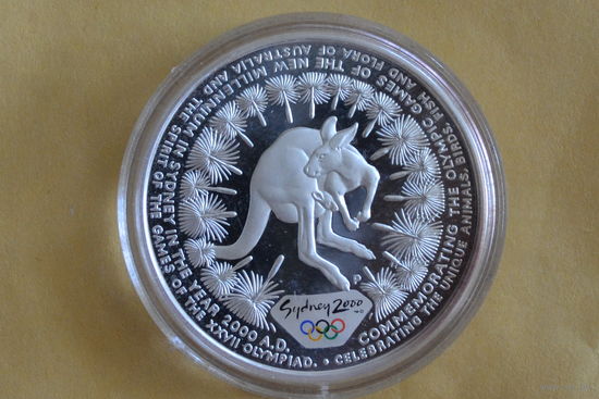 Австралия 5 долларов 2000 серебро с 1 руб