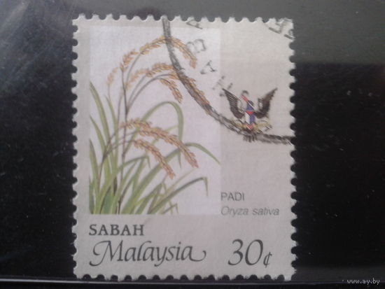 Сабах 1986 Рис, новый герб