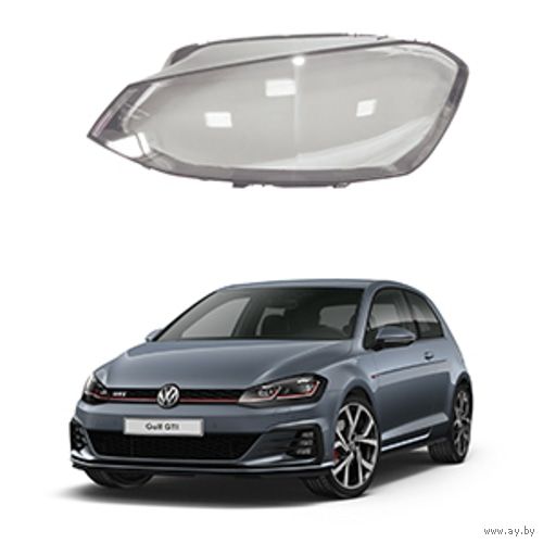 Стекла фар левое и правое Golf 7.2012-2017 г. в.