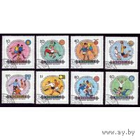 Марки Монголия 1982. ЧМ по футболу. Серия из 8 марок