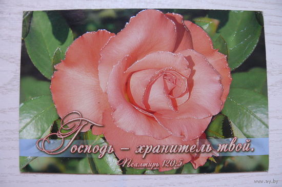 Открытка с цитатами (религия, молитва); 2009, чистая.