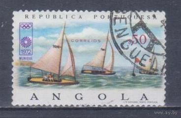 [1877] Португальская Ангола 1972. Парусный спорт.Летние Олимпийские игры. Одиночный выпуск. Гашеная марка.