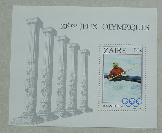 Заир. Спорт. ( Блок ) 1984 года. *112.