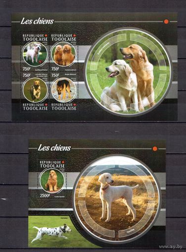 Того 2015 Фауна собаки - 1 лист + 1 блок MNH**