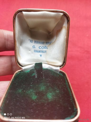 Старая,антикварная коробочка от ювелирного изделия,Франция