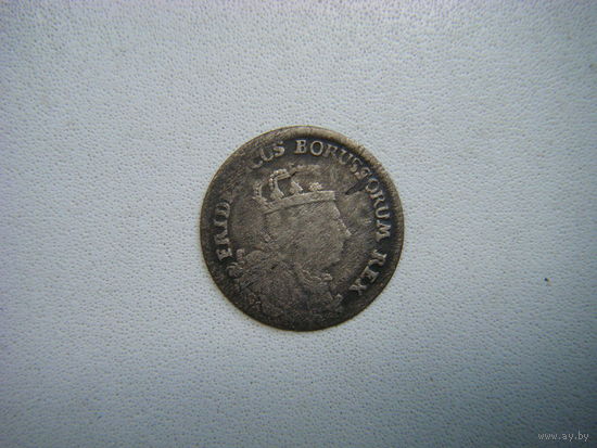 6 грошей 1757г. Серебро.