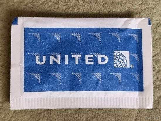 Сахар в пакетике (США,  Авиакомпания United)