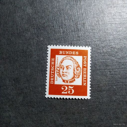 Марка Германия 1961 год Стандартный выпуск