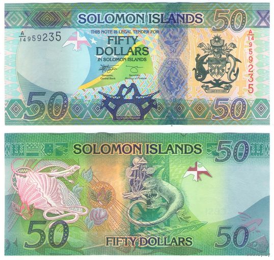 Соломоновы острова 50 долларов 2023 год UNC   НОВИНКА