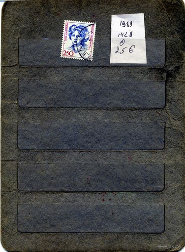 ФРГ, 1989,  ИЗВЕСТНЫЕ ЖЕНЩИНЫ, 1м   гашеная